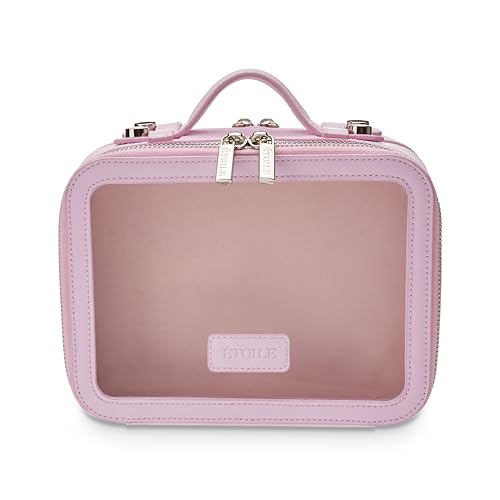 ETOILE - Small Twin Cosmetic Case Lavender Pink - Dual Compartment Cosmetic Beauty Organizer & Toiletry Case3