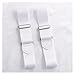 Dnyucen 8 Pcs Fashion Arm Band Hold Up Garter Bartender Cuff Holder Men Shirt Adjustable Armband Sleeve(White)