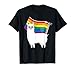 LGBT Flag T Shirt Llama Gay Lesbian Resist Men Women Gift