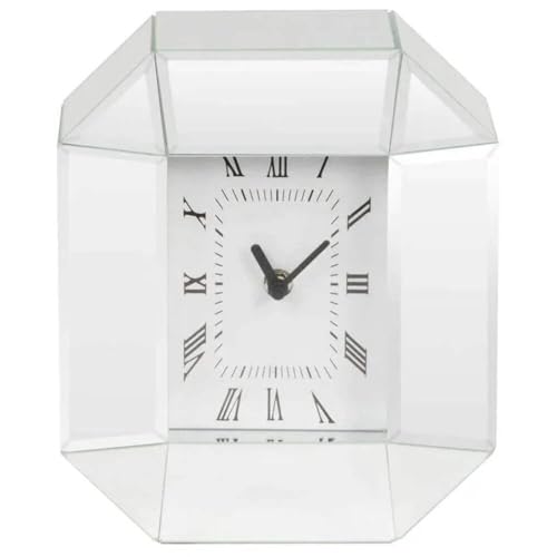 Hestia Mirror Octagonal Mantel Clock