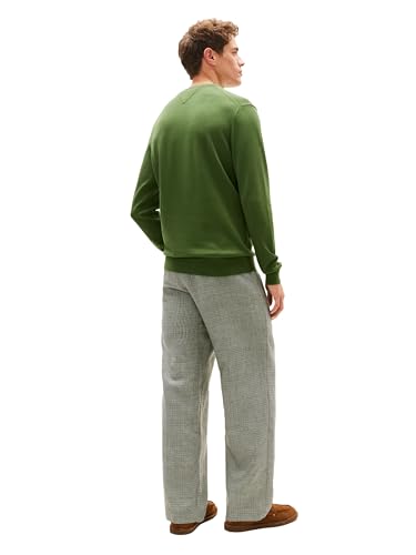 Tommy Hilfiger Herren-Pullover, Baumwolle, einfarbig, V-Ausschnitt, Leichter Pullover, Bergkiefer, XX-Large – Ansicht 4