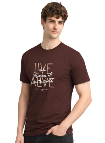 Image of ADRO Printed Tshirt for Men | Cotton Printed T-Shirt | Regular Fit Casual Mens T-Shirts | Premium Summer Tshirts