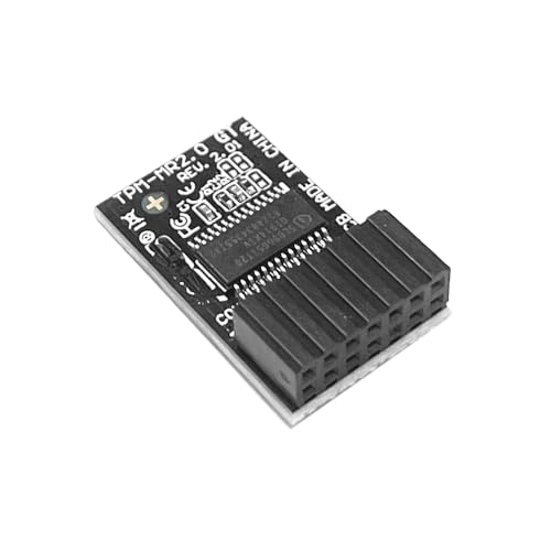 HSSDTECH TPM-M R2.0 Module LPC 14pin-1 with SLB9665 for ASUS ROG Strix B350-F B360-G B360-H B360-F B365-F B365-G X370-F Z370-H Z370-F Z370-F Z370-E H370-F Gaming Securely Bus Header Key