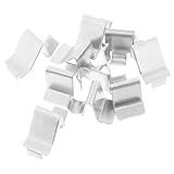 Matériau en fer durable : fabriqués en fer résistant, ces clips sont robustes et fiables, garantissant qu’ils ne se plieront ni ne se casseront facilement. supports pour étagères et étagères de placard