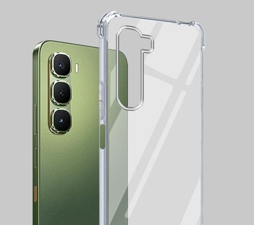 Image of Jkobi Shockproof Crystal-Clear Back Cover for Infinix Hot 60 5G (Anti Yellow Case | Drop & Camera Protection | Hard Polycarbonate)