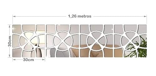 Espelho Acrilico Decorativo Abstrato Decoração Para Sala Quarto Escritório