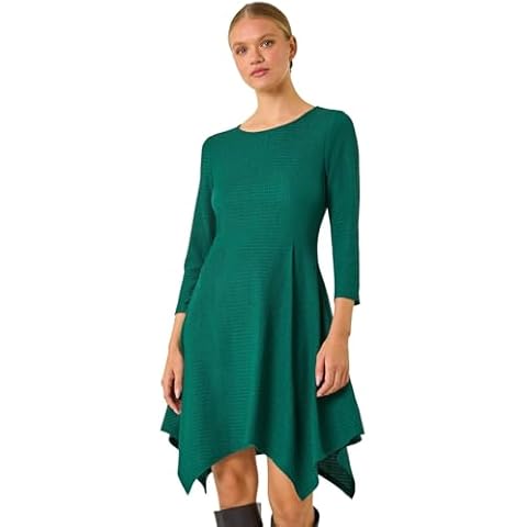 Roman Originals Hanky Hem Swing Dress with Pockets Cover