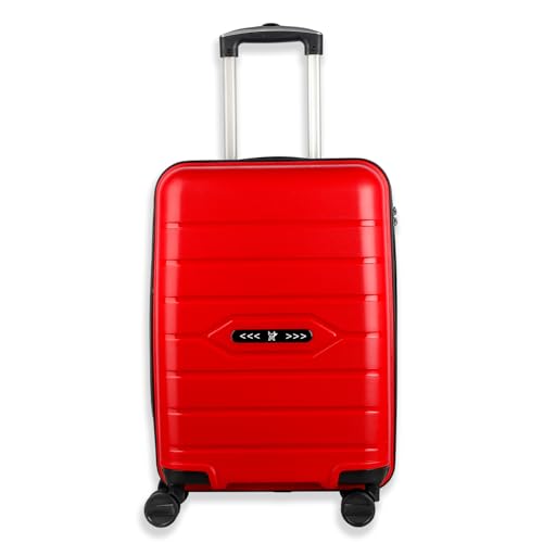 Image of Arctic Fox Parrot 20 inch Hard Shell Cabin Trolley Bag | Polypropylene |8 Wheels 360 Degree Wheeling System Luggage Trolley Bags for Travel (Red)