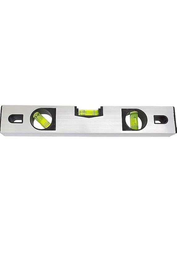 Aluminium Spirit Level Tool, 3 Bubble Vials, Silver with Yellow Indicators, Precision Measuring Instrument-image-24