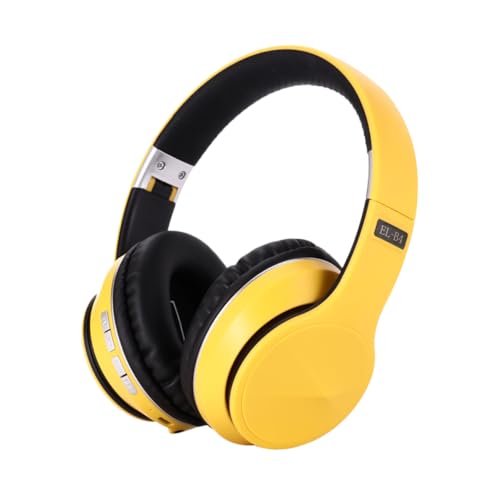 Casque pliable sans fil jaune BESPORTBLE : finies les pannes de batterie au bureau