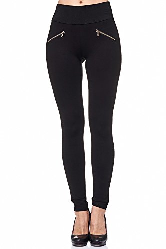 Elara Miss Anna Damen Stretch Hose Skinny Jegging Chunkyrayan A08 Black 38 (M)