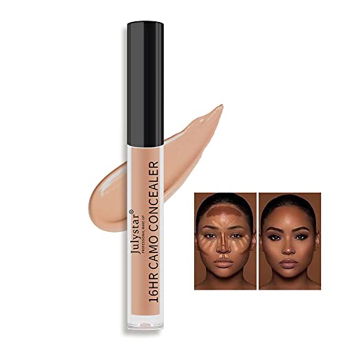 Makeup Concealer Liquid Moisturizer Conceal Waterproof Full Coverage Foundation, Long Lasting Full Coverage Liquid Concealer, Lightweight Perfecting Concealer (CARAMEL 104)