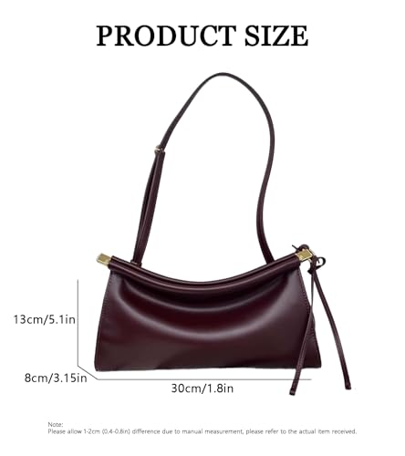 Leather Handbag for Women - Fashion Underarm Shoulder Bag -Small Crossbody Purse - Adjustable Strap2