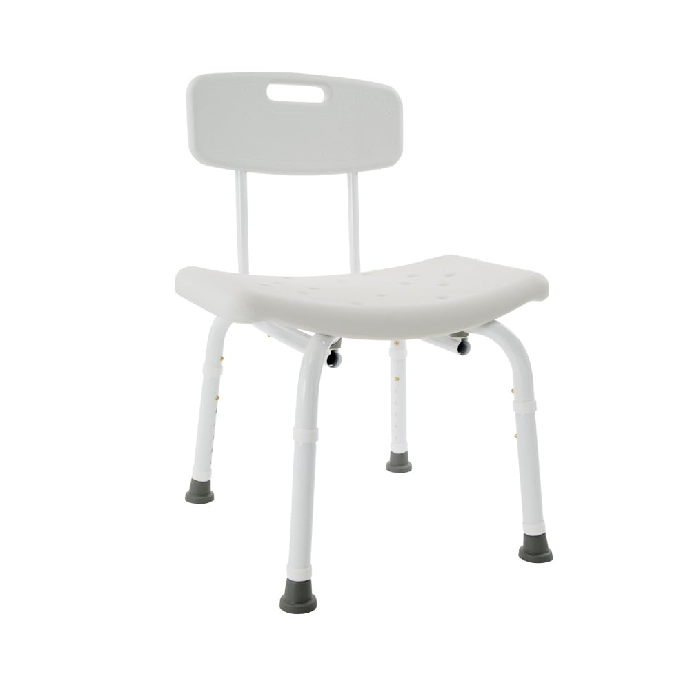 VMS Heavy Duty Shower Chair - Ultimate Comfort & Durability, 450 lbs Weight Capacity, Tool-Free Assembly