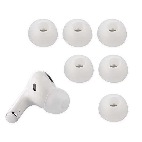 Xcessor (S 3 works(6 Pcs) Small Size Silicone Earbuds Replacement Earbuds for Airpods Pro Clear, Transparent/Green