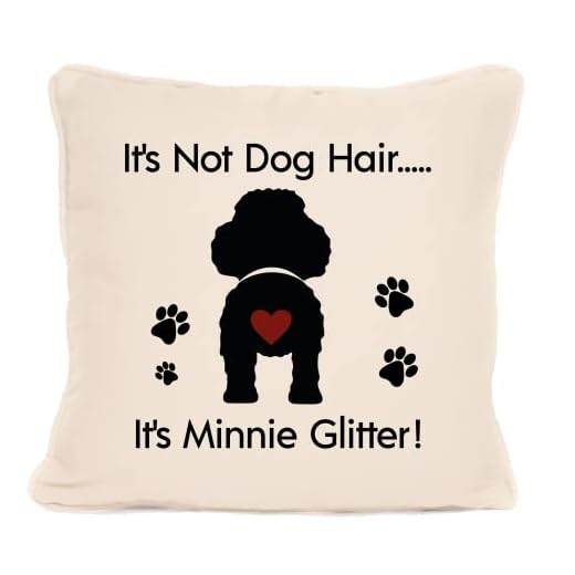 Cojines personalizados para regalo de perro, diseño de purpurina de caniche, cojín personalizado con funda incluida, 40 x 40 cm, regalos de cumpleaños para bebés de piel para amantes de los perros