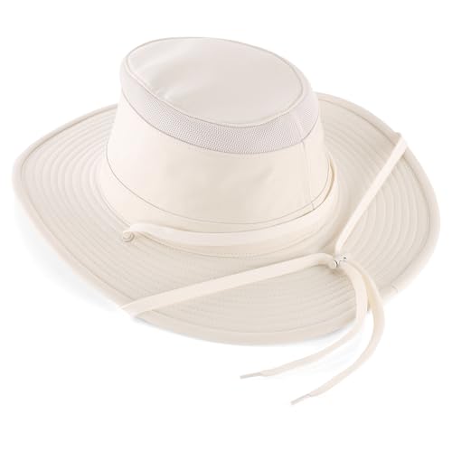 Image of Home Prefer Classic UPF 50+ Men's Sun Hat Wide Brim Bucket Hat UV Protection Fishing Hat for Men Beach Safari Gardening Golf