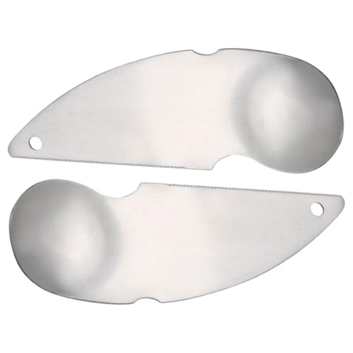 VINTORKY 2 Pezzi Cucchiaio Kiwi in Acciaio Inossidabile e per Kiwi e Avocado Utensile Compatto e Pratico per Casa e Ristorante
