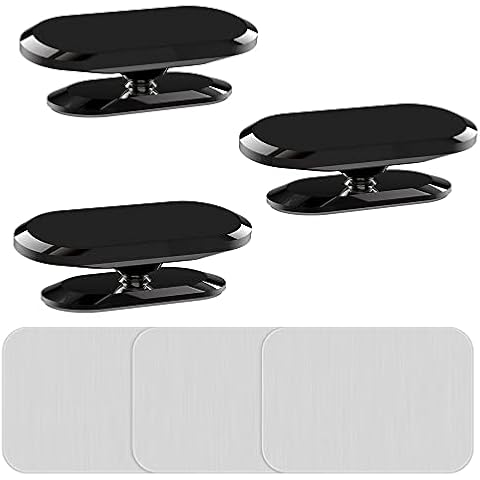 TIQUS [3 Pack] Car Magnetic Phone Mount, Upgrade 8X Magnets Strong Magnet Cell Phone Holder,Dashboard 360° Rotation & Degrees View, for All Smartphone and Cellphone Cover