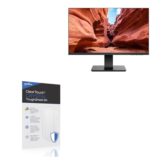 BoxWave Screen Protector Compatible with KOORUI Computer Monitor 24N1A (24 in) - ClearTouch Crystal ToughShield 9H (2-Pack), Clear 9H Tough Flexible Film Screen Protector