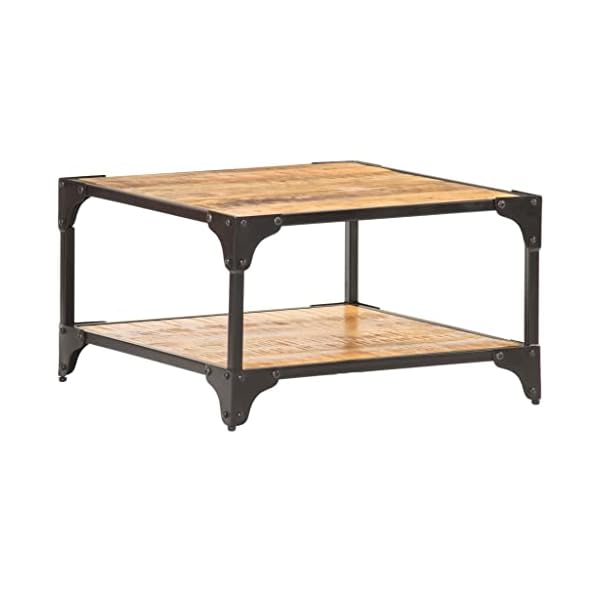Coffee tableretro coffee tablebalcony tea tablebedside cabinetliving room center tableassembly requiredused as a end tableoolden office room 236x236x138 solid mango wood  urban country home decor