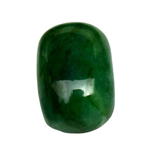 Émeraude naturelle cabochon de 15,25 mm pour fabriquer votre bague personnalisée et chic