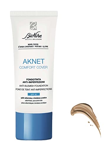 BioNike Aknet - Comfort Cover Fondotinta Non Comedogeno per Acne,