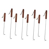 SUPVOX 10pièces à Viande Acier Inoxydable Outil De Cuisson Pratique pour Barbecue Food Flipper Et Meat Hook pour Camping Et Rôtissage