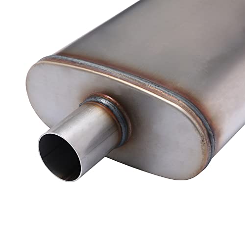 Floshine LY-FH-MULLLER-C Universal Stainless Muffler Straight-Through Performance Muffler Exhaust Fh1235 thumb #4