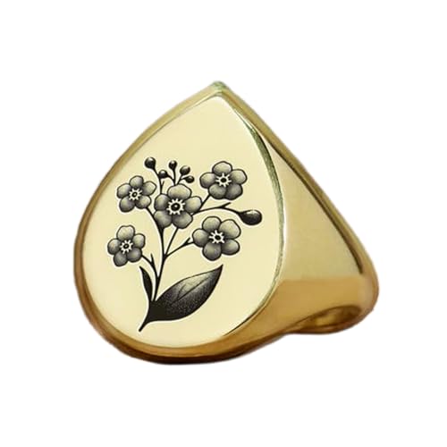 Bague fleur en argent sterling plaqué or pour sublimer vos tenues