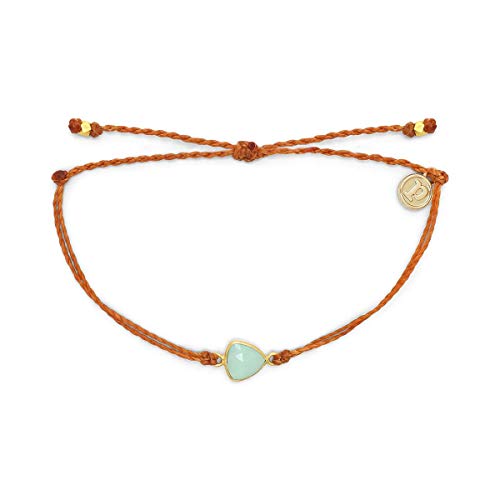 Image of Pura Vida Silver or Gold Gemstone Bracelet - Adjustable, Threaded