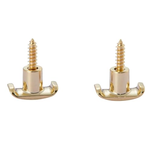 KAISH Set of 2 Stainless Steel Guitar String Guides Steel String Retainers Stainless String Trees for American Ultra/Elite/Pro series ST/TL Gold - Image 3