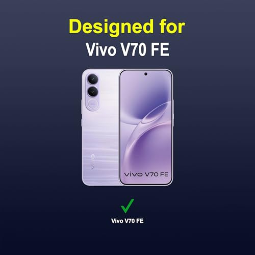 Image of Zapcase Back Case Cover for Vivo V70 FE | Compatible for Vivo V70 FE Back Cover | Liquid Silicon Magic Case with Camera Protection | Sapphire