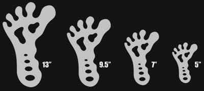 Big-Foot Utility Stencil Set All 4 Sizes Big-Foot Airbush