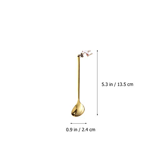 6 unidades colheres de café para misturar colheres para misturar colheres de aço inoxidável