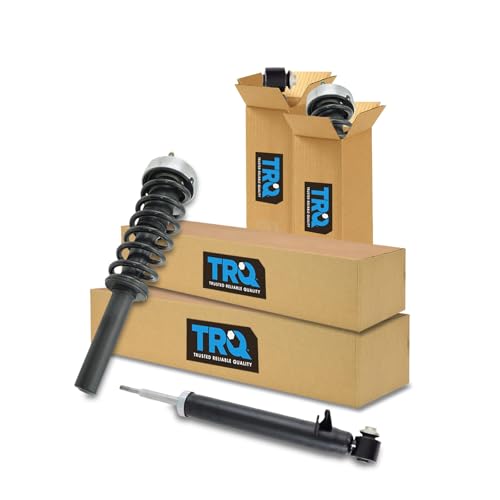 Image of TRQ Front and Rear Complete Strut Assembly & Shock Absorber Kit Complete Strut & Coil Spring Assembly Compatible with 2007-2013 BMW X5 2008-2014 X6