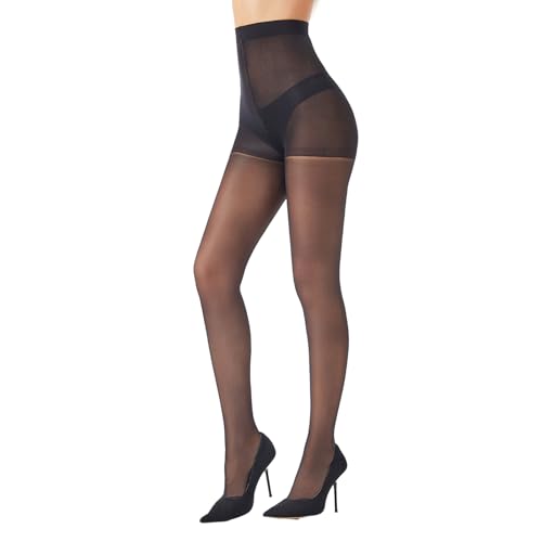 Back Seam Pantyhose for Women High Waist Sheer Tights with Line Down Back Sexy Seamd Stockings 2 Pairs3