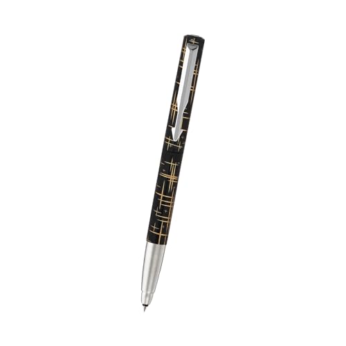 Image of Parker Vector Spark Black Special Edition Roller Ball Pen Gift Set - with Round Key Chain