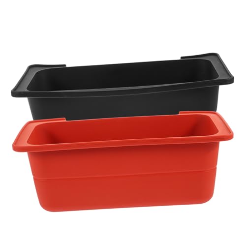 CIMAXIC 2 Pièces Collecteur De Gril De Lèchefrite à Graisse Bol De Ramen Micro-ondable Ramequins avec Couvercles Boîtes De Conserve Grille- Four Friteuse à Air Poêle Deux Gel De Silice