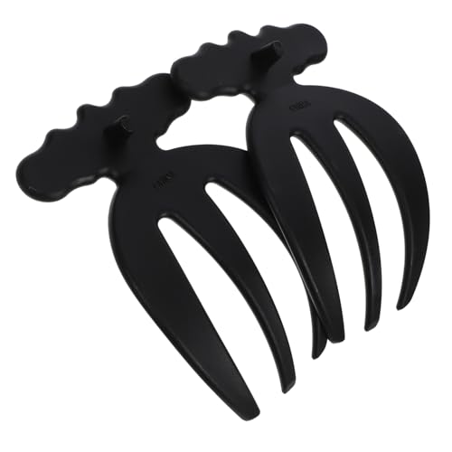 TOGEVAL Forchette per Insalata e Artigli Multifunzionali in Plastica Rigida, Utensili Riutilizzabili per Servire Insalata, Frutta e Verdure, Design a Mano, Set da 2 Pezzi per Uso Quotidiano in Cucina