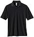 econscious Men's 100% Organic Cotton Pique Polo Shirt (Black, Large)