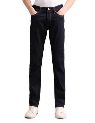 Image of U.S. POLO ASSN. Denim Jeans for Men - Slim Tapered Fit, Mens Jeans for Office & Regular Wear - 38, Blue