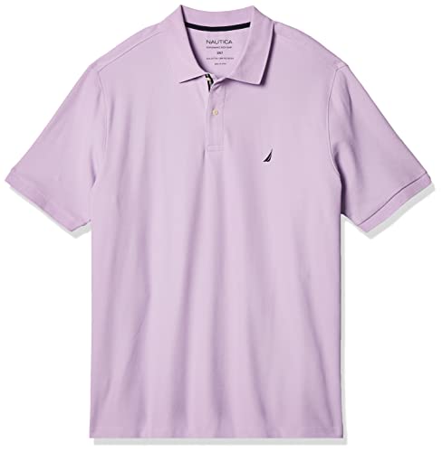 Nautica Men's Big and Tall Classic Fit Short Sleeve Solid Performance Deck Polo Shirt