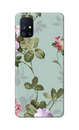 Image of Printed Hard Back Cover Case for Samsung Galaxy M51 Back Cover (Floral Painting) -702