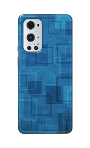 Image of Printed Hard Back Cover Case for OnePlus 9 Pro Back Cover (Plain Azure Blue) -702