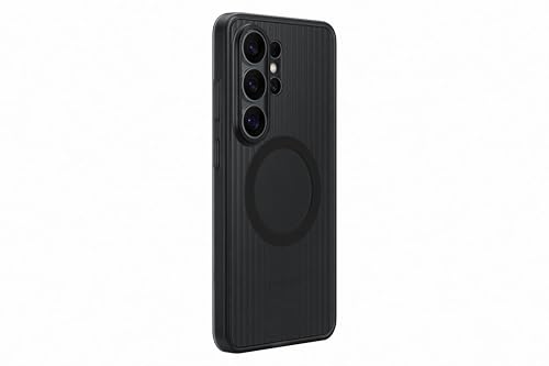 Image of Samsung Galaxy S26 Ultra Rugged Magnet Phone Case, Scratch Resistant, Raised Edges, Comfortable Safe Grip, Black