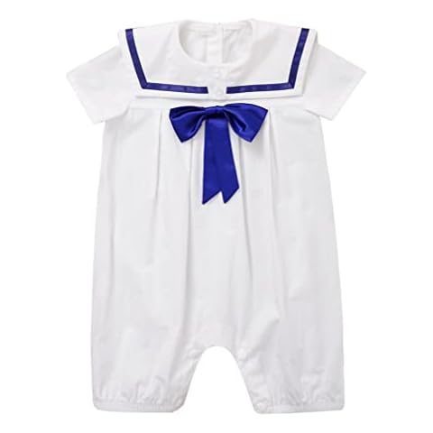 Agoky Baby Boys White Satin Romper Cover