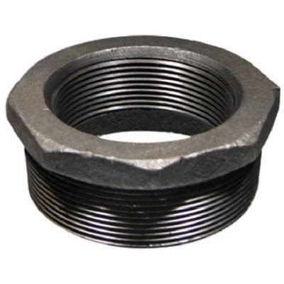 Raccord fonte malléable noir, bague de réduction hexagonale 3 x 2-In. -521-908BC