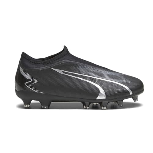 PUMA Ultra Match Laceless Firm Ground/Artificial Ground (Toddler/Little Kid/Big Kid) Puma Black/Asphalt 6 Big Kid M