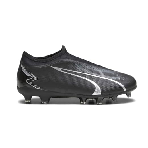 PUMA Ultra Match Laceless Firm Ground/Artificial Ground (Toddler/Little Kid/Big Kid) Puma Black/Asphalt 6 Big Kid M
